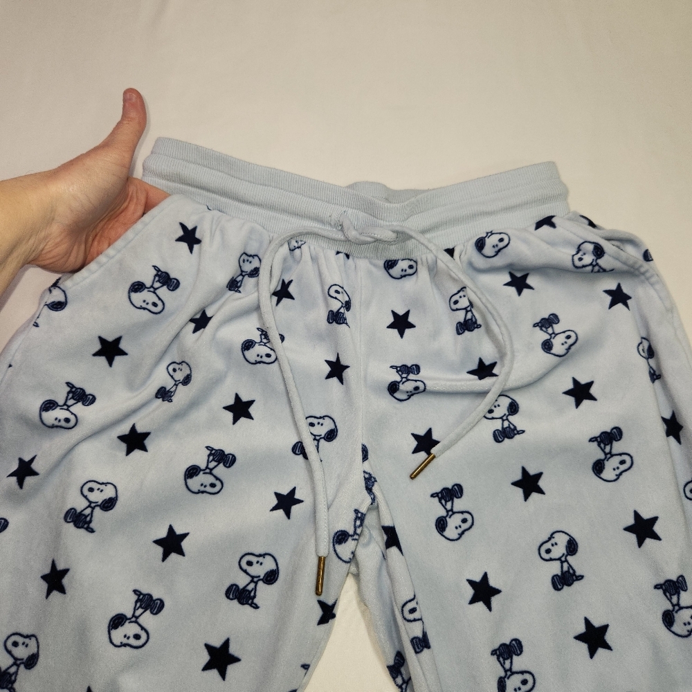 ⭐️Peanuts Snoopy Super Soft Blue Pajama Set Size Small - NWOT - Picture 8 of 9